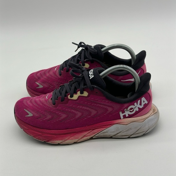 Hoka one one arahi 6 fuchsia pink Running sneakers Shoes 1123195 FFIR womens 8 - Picture 7 of 13